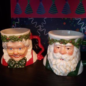 SOLD - Possible Dreams Santa & Mrs. Clause Mugs